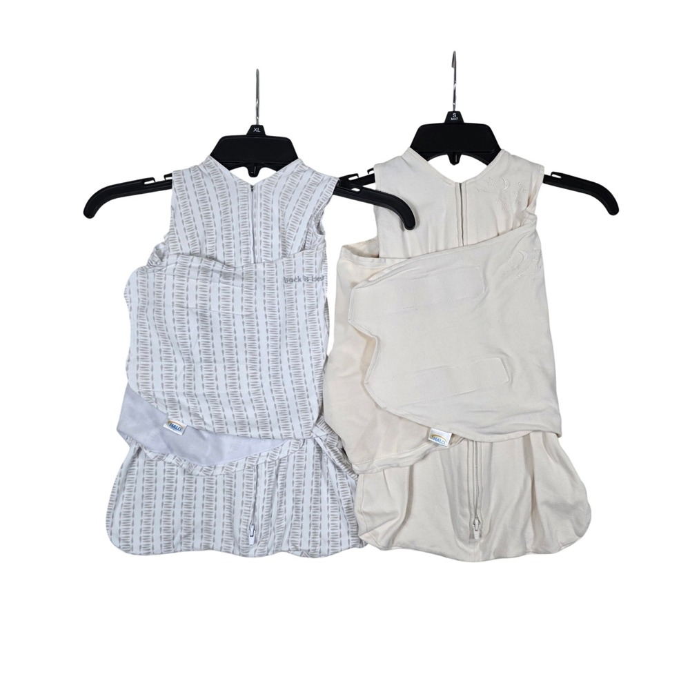 Halo SleepSack Swaddle 2 Pack Cotton Wearable Blankets NB, Sleep Sack, Swaddle